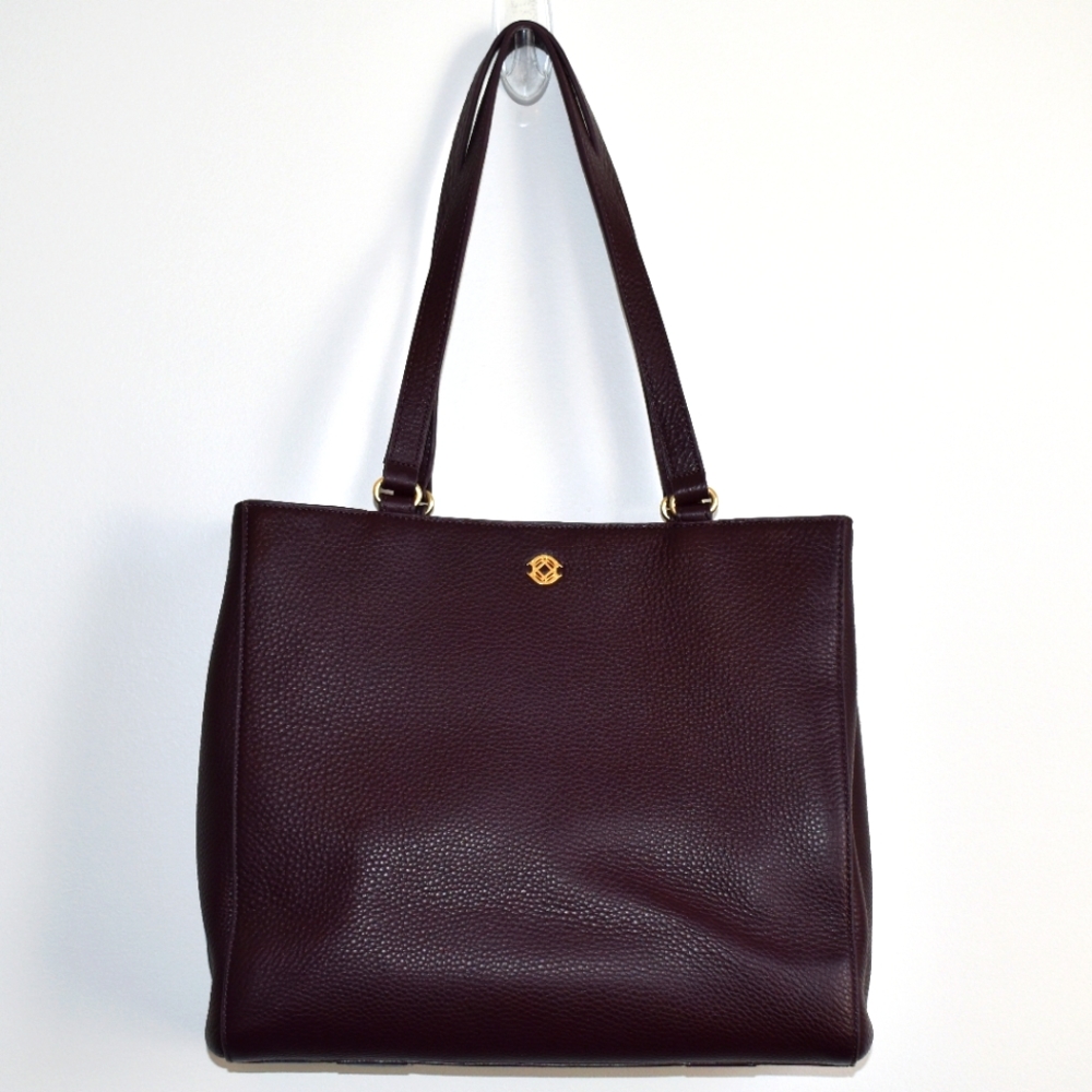 Dagne Dover Medium Allyn Tote in Oxblood